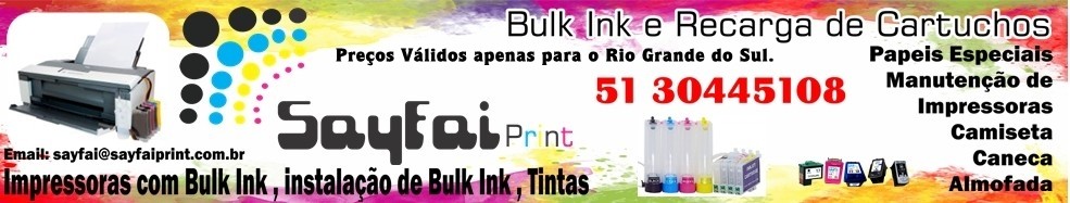 Bulk ink HP Epson Porto Alegre Alvorada cachoeirin