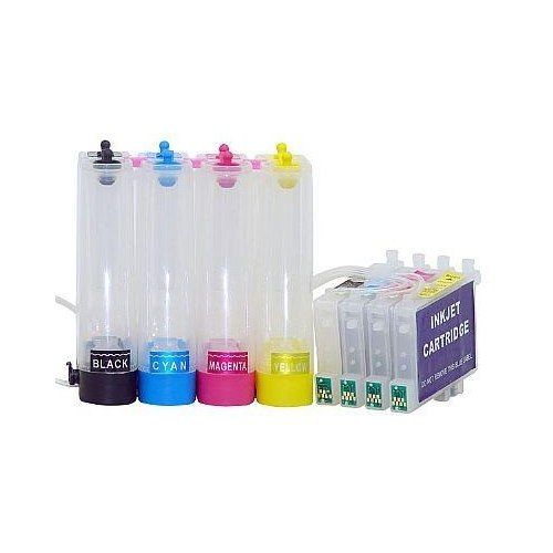 kit Bulk Ink EPSON TX200,TX300F,TX400,CX5600,CX7300,CX5900 - COM TINTA CORANTE